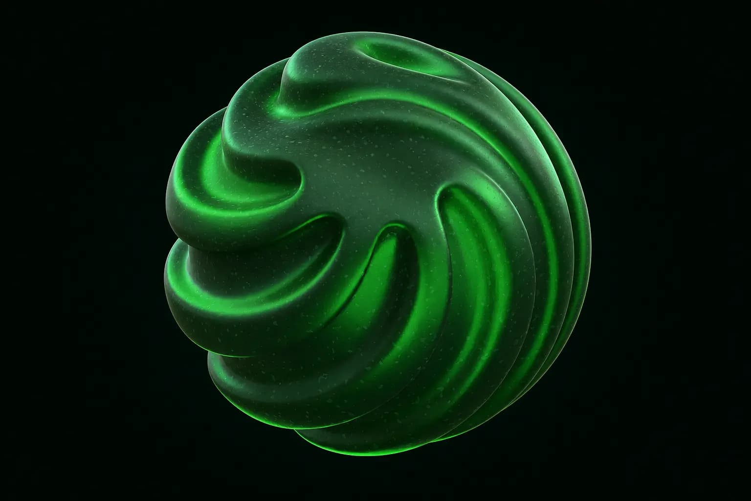 An abstract green intelligence form